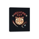 Hellfire Cat Meowster - Canvas Wraps Canvas Wraps RIPT Apparel 8x10 / Black