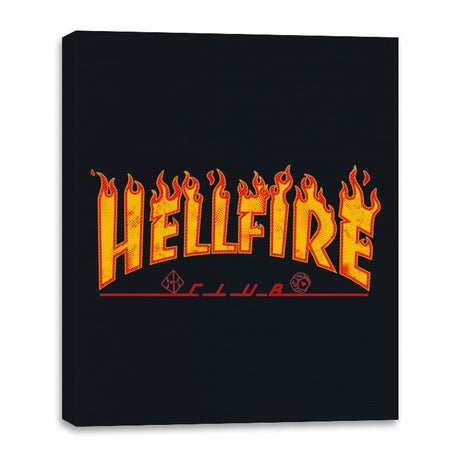 Hellfire Club - Canvas Wraps Canvas Wraps RIPT Apparel 16x20 / Black