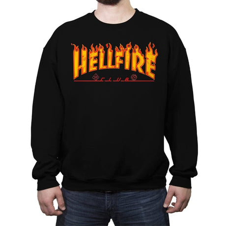 Hellfire Club - Crew Neck Sweatshirt Crew Neck Sweatshirt RIPT Apparel Small / Black