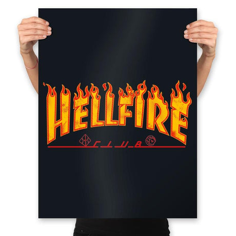 Hellfire Club - Prints Posters RIPT Apparel 18x24 / Black