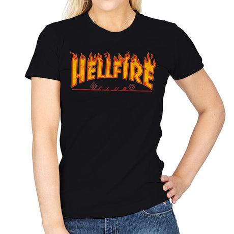 Hellfire Club - Womens T-Shirts RIPT Apparel Small / Black