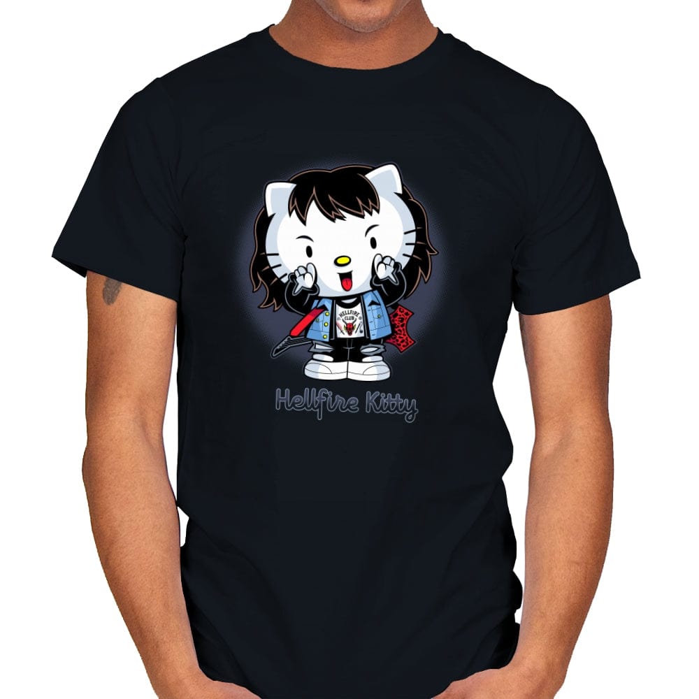 Hellfire Kitty - Mens T-Shirts RIPT Apparel Small / Black