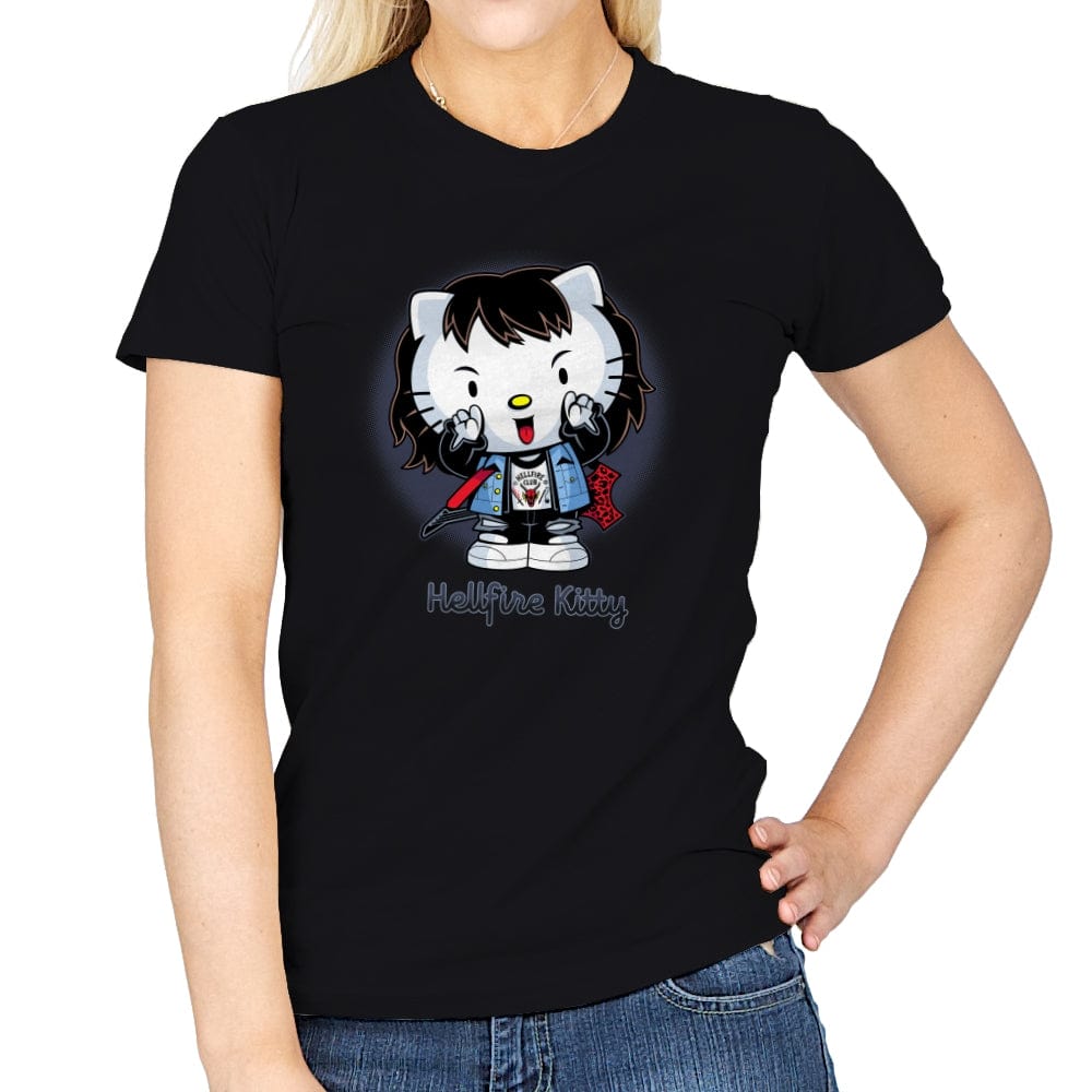 Hellfire Kitty - Womens T-Shirts RIPT Apparel Small / Black