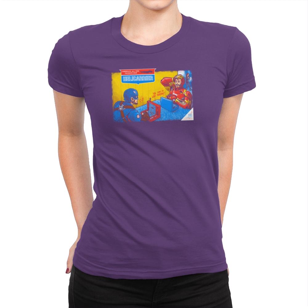 Hellicerrier The Game! Exclusive - Womens Premium T-Shirts RIPT Apparel Small / Purple Rush