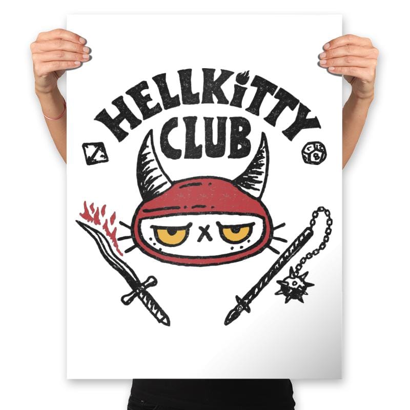 Hellkitty Club - Prints Posters RIPT Apparel 18x24 / White