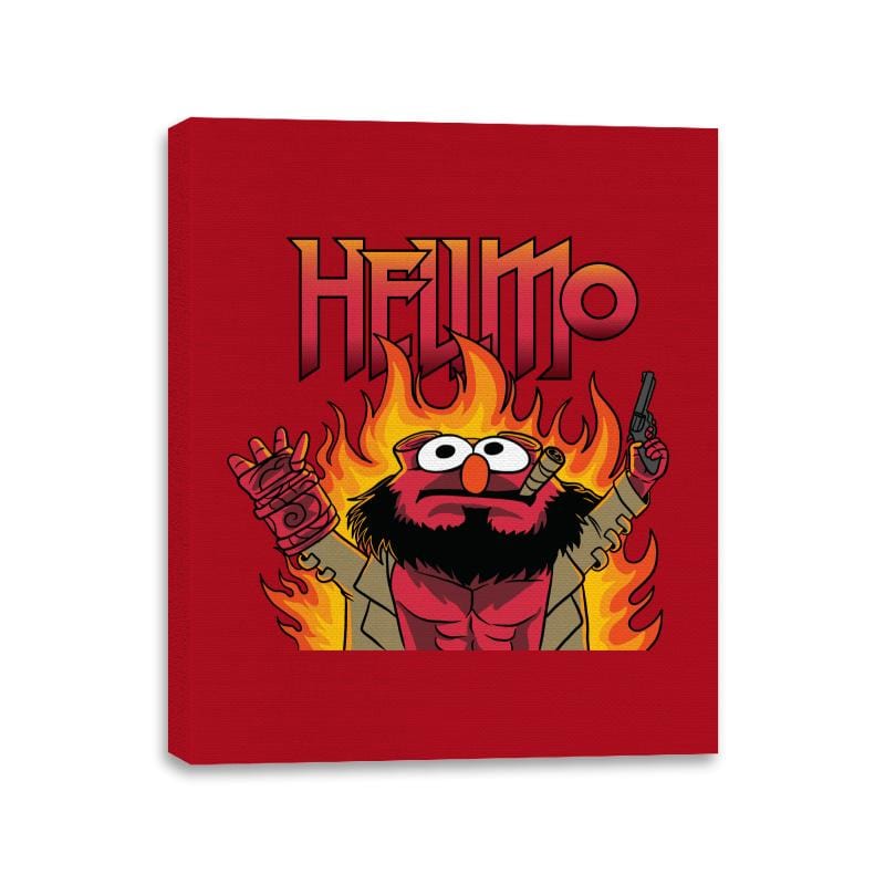 Hellmo - Canvas Wraps Canvas Wraps RIPT Apparel 11x14 / Red