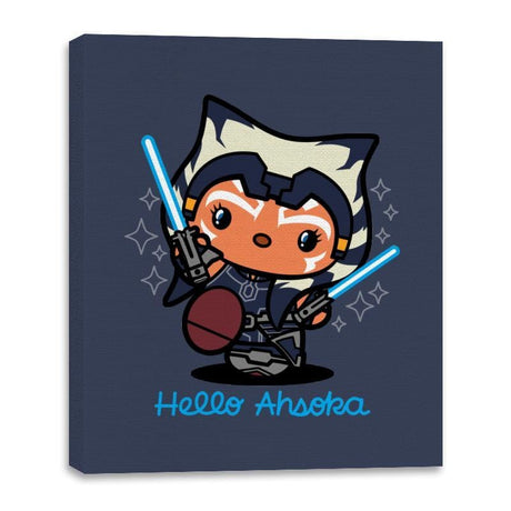 Hello Ahsoka - Canvas Wraps Canvas Wraps RIPT Apparel 16x20 / Navy