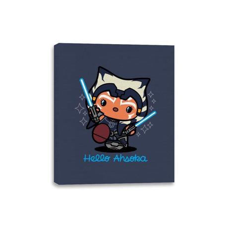 Hello Ahsoka - Canvas Wraps Canvas Wraps RIPT Apparel 8x10 / Navy