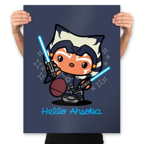 Hello Ahsoka - Prints Posters RIPT Apparel 18x24 / Navy