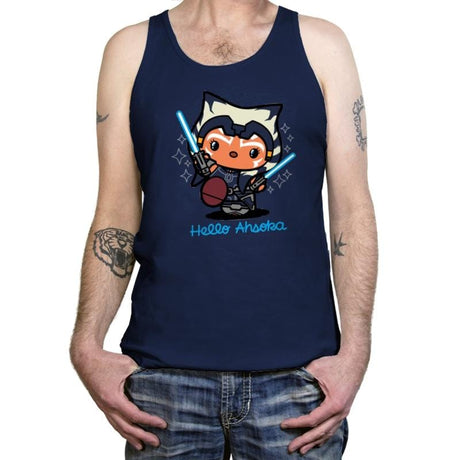 Hello Ahsoka - Tanktop Tanktop RIPT Apparel X-Small / Navy