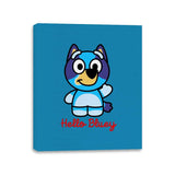 Hello Bluey - Canvas Wraps Canvas Wraps RIPT Apparel 11x14 / Sapphire