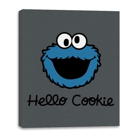 Hello Cookie - Canvas Wraps Canvas Wraps RIPT Apparel 16x20 / Charcoal