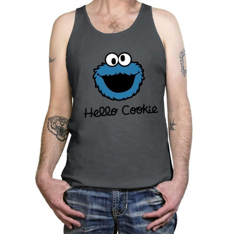 Hello Cookie - Tanktop Tanktop RIPT Apparel X-Small / Asphalt