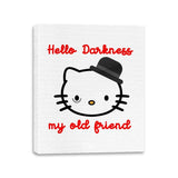 Hello Darkness My Old Friend - Canvas Wraps Canvas Wraps RIPT Apparel 11x14 / White