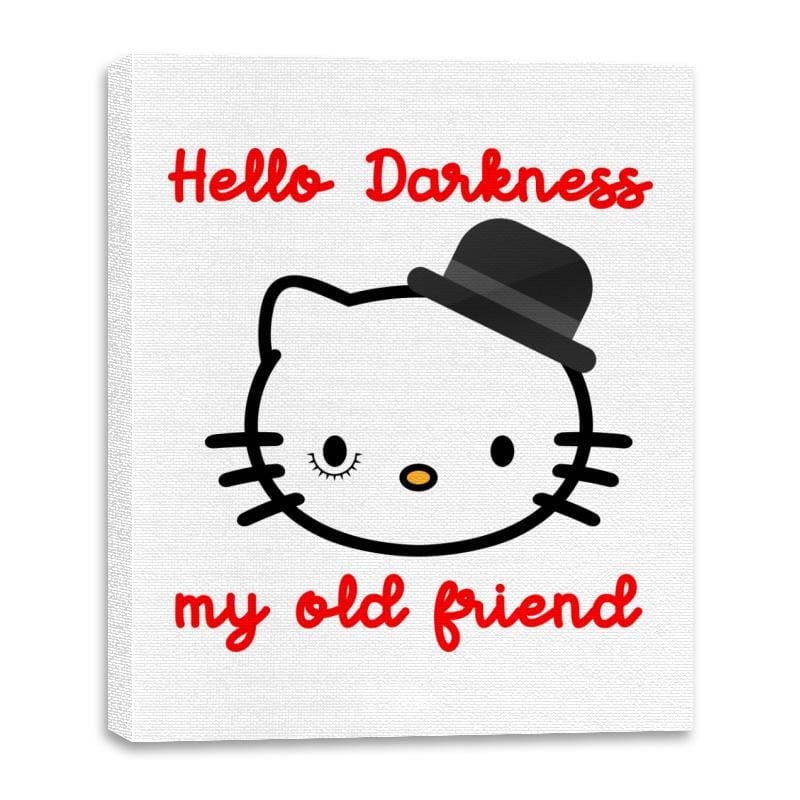 Hello Darkness My Old Friend - Canvas Wraps Canvas Wraps RIPT Apparel 16x20 / White