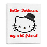 Hello Darkness My Old Friend - Canvas Wraps Canvas Wraps RIPT Apparel 16x20 / White