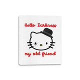 Hello Darkness My Old Friend - Canvas Wraps Canvas Wraps RIPT Apparel 8x10 / White