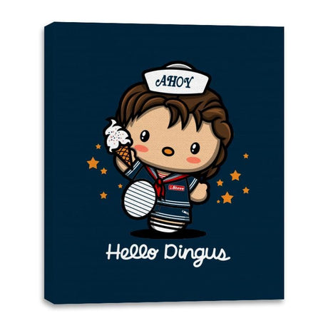 Hello Dingus - Canvas Wraps Canvas Wraps RIPT Apparel 16x20 / Navy