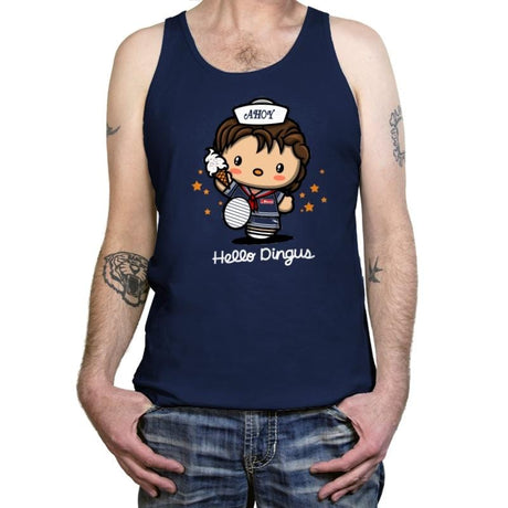 Hello Dingus - Tanktop Tanktop RIPT Apparel X-Small / Navy