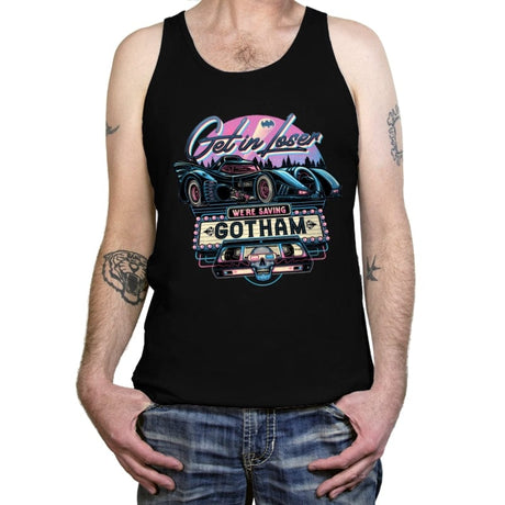 Hello Gotham! - Tanktop Tanktop RIPT Apparel X-Small / Black