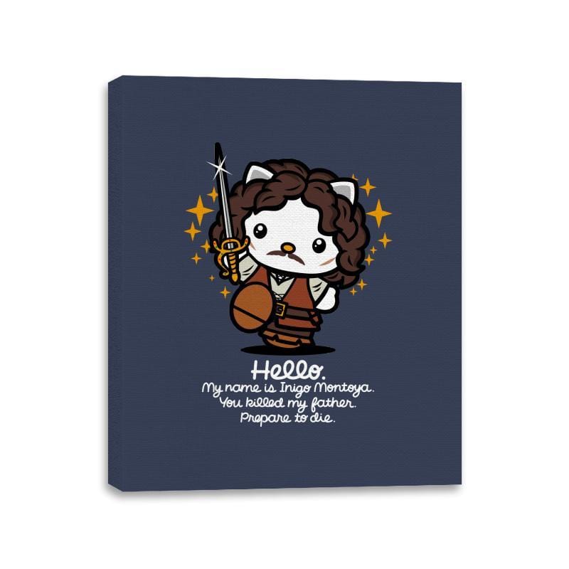 Hello Inigo B - Canvas Wraps Canvas Wraps RIPT Apparel 11x14 / Navy