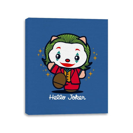 Hello Jokster - Canvas Wraps Canvas Wraps RIPT Apparel 11x14 / Royal