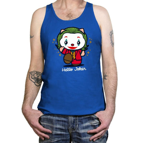 Hello Jokster - Tanktop Tanktop RIPT Apparel X-Small / True Royal