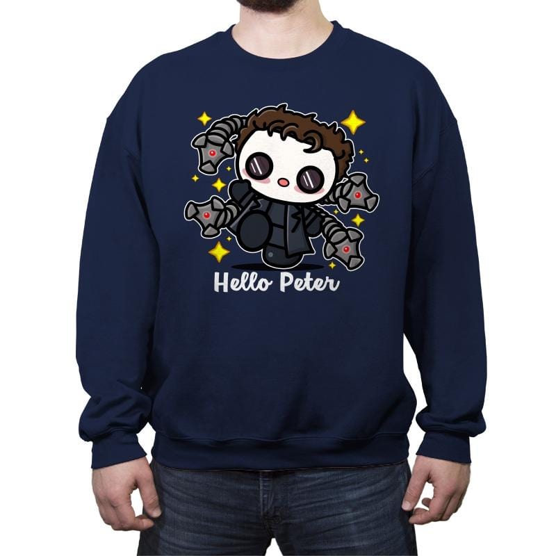 Hello Peter - Crew Neck Sweatshirt Crew Neck Sweatshirt RIPT Apparel Small / Navy