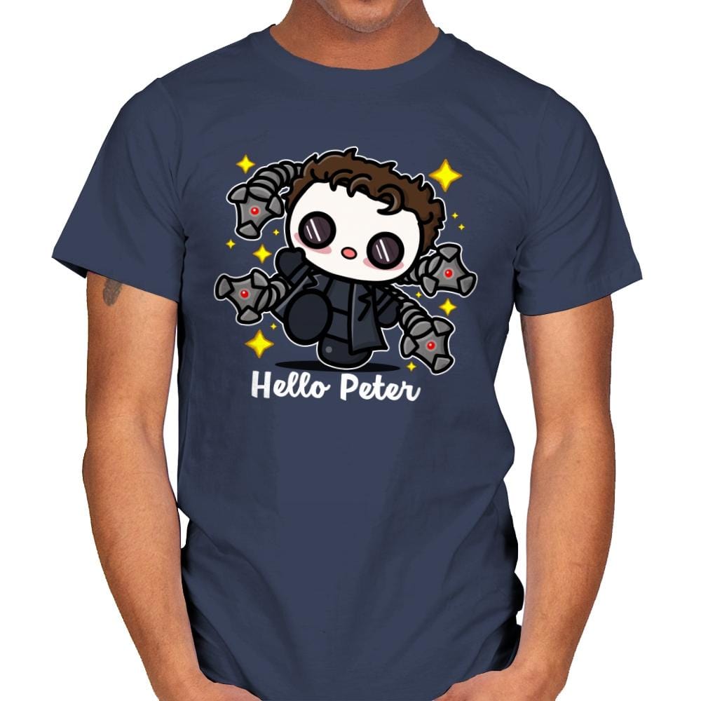 Hello Peter - Mens T-Shirts RIPT Apparel Small / Navy