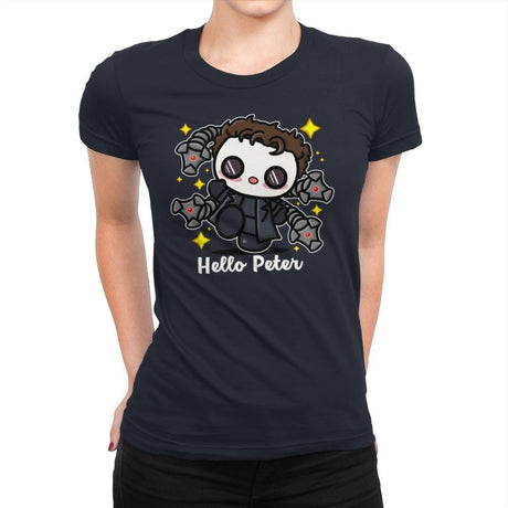 Hello Peter - Womens Premium T-Shirts RIPT Apparel Small / Midnight Navy