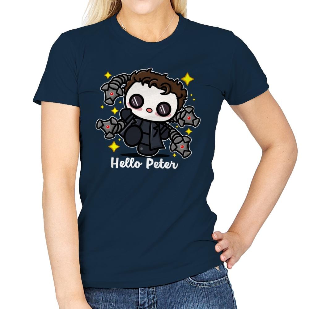 Hello Peter - Womens T-Shirts RIPT Apparel Small / Navy