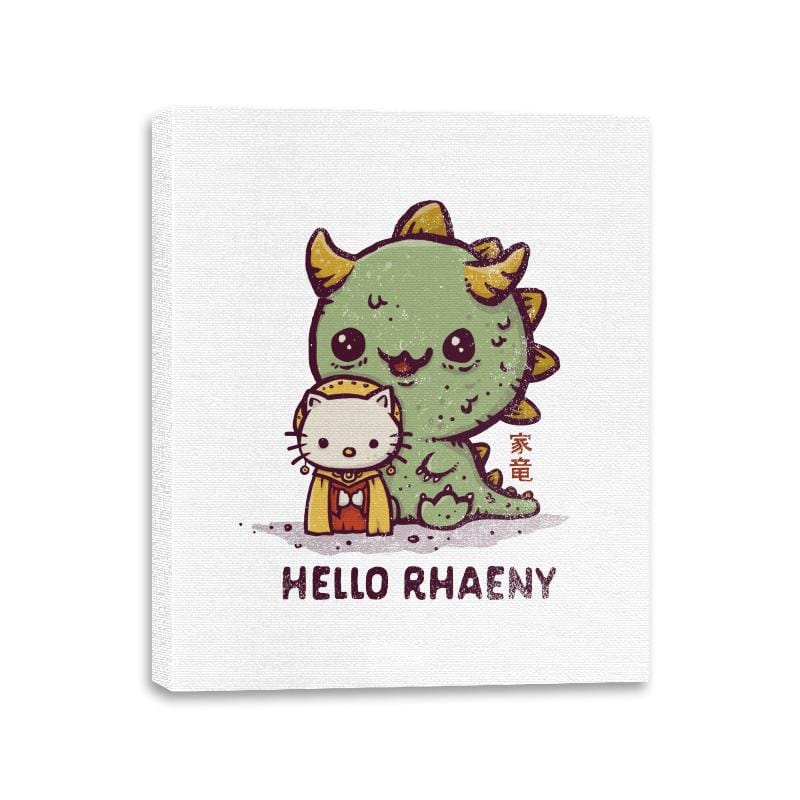 Hello Rhaeny - Canvas Wraps Canvas Wraps RIPT Apparel 11x14 / White