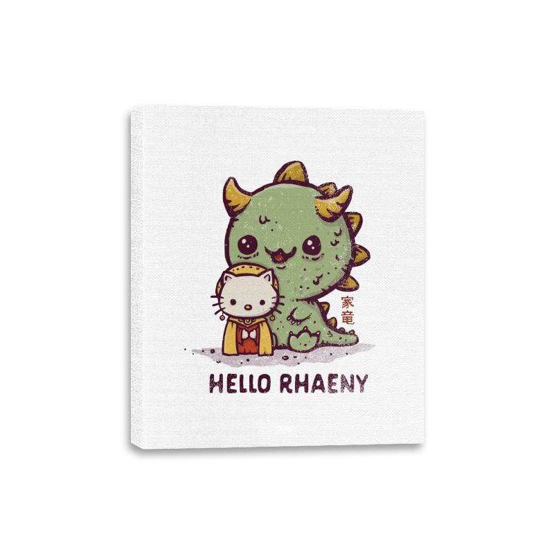 Hello Rhaeny - Canvas Wraps Canvas Wraps RIPT Apparel 8x10 / White