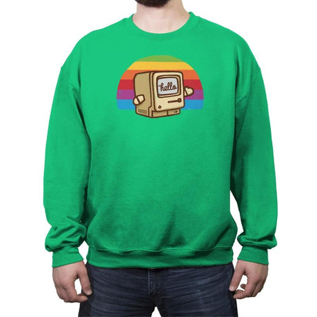 Hello Silicon Valley - Crew Neck Sweatshirt Crew Neck Sweatshirt RIPT Apparel Small / Irish Green