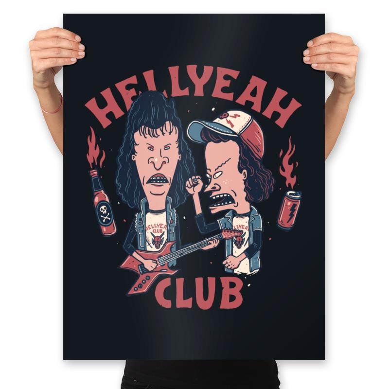 Hellyeah Club - Prints Posters RIPT Apparel 18x24 / Black