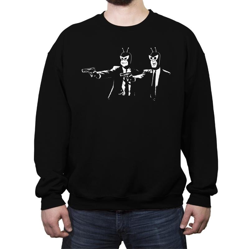 Hench Fiction - Crew Neck Sweatshirt Crew Neck Sweatshirt RIPT Apparel Small / Black