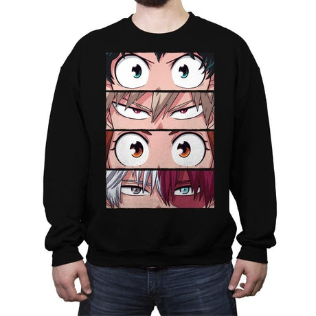 Hero Eyes - Crew Neck Sweatshirt Crew Neck Sweatshirt RIPT Apparel Small / 151515