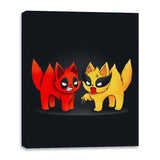 Hero Kittens - Canvas Wraps Canvas Wraps RIPT Apparel 16x20 / Black