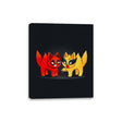 Hero Kittens - Canvas Wraps Canvas Wraps RIPT Apparel 8x10 / Black