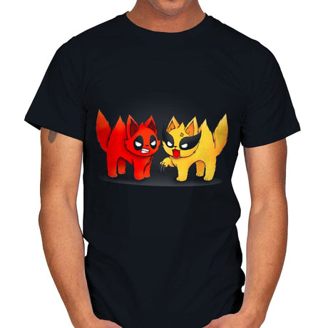 Hero Kittens - Mens T-Shirts RIPT Apparel Small / Black