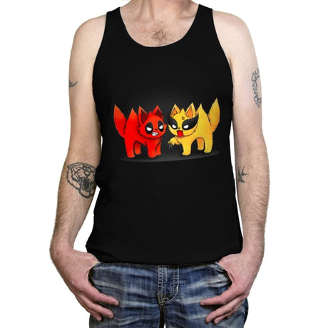 Hero Kittens - Tanktop Tanktop RIPT Apparel X-Small / Black