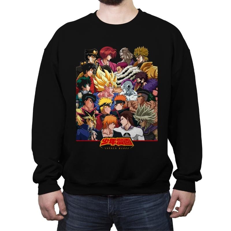 Heroes vs Villains - Best Seller - Crew Neck Sweatshirt Crew Neck Sweatshirt RIPT Apparel Small / Black