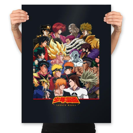 Heroes vs Villains - Best Seller - Prints Posters RIPT Apparel 18x24 / Black