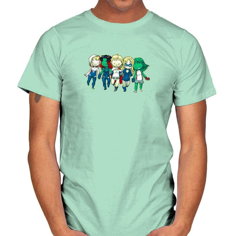 Heroic BFF's - Miniature Mayhem - Mens T-Shirts RIPT Apparel Small / Mint Green