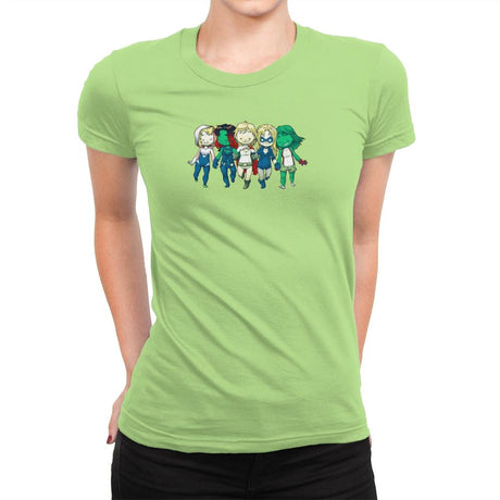 Heroic BFF's - Miniature Mayhem - Womens Premium T-Shirts RIPT Apparel Small / Mint