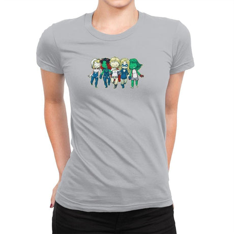 Heroic BFF's - Miniature Mayhem - Womens Premium T-Shirts RIPT Apparel Small / Silver