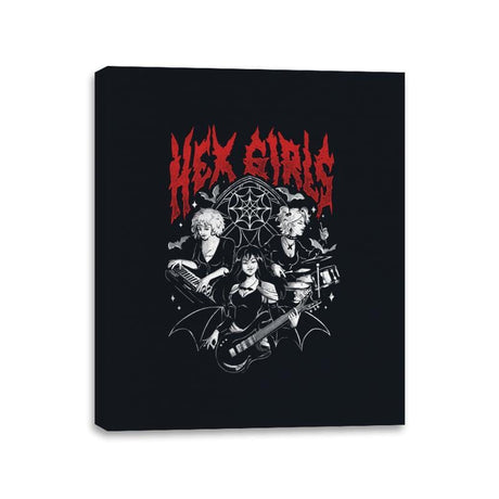 Hex Girls - Canvas Wraps Canvas Wraps RIPT Apparel 11x14 / Black