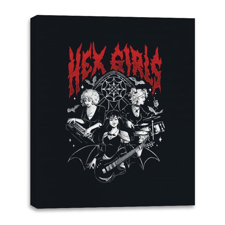 Hex Girls - Canvas Wraps Canvas Wraps RIPT Apparel 16x20 / Black