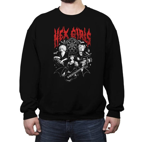 Hex Girls - Crew Neck Sweatshirt Crew Neck Sweatshirt RIPT Apparel Small / Black