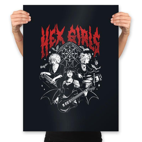 Hex Girls - Prints Posters RIPT Apparel 18x24 / Black